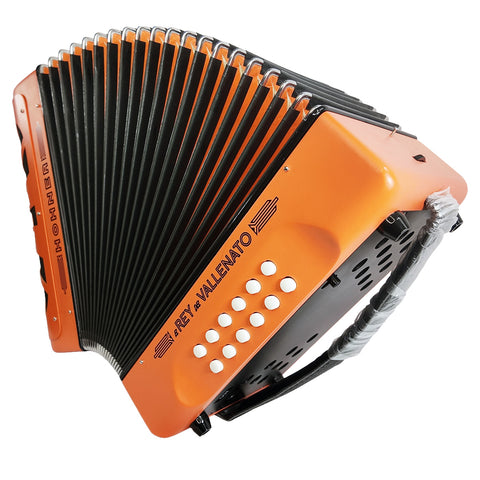 HOHNER REY VALLENATO ADG ORANGE ACCORDION