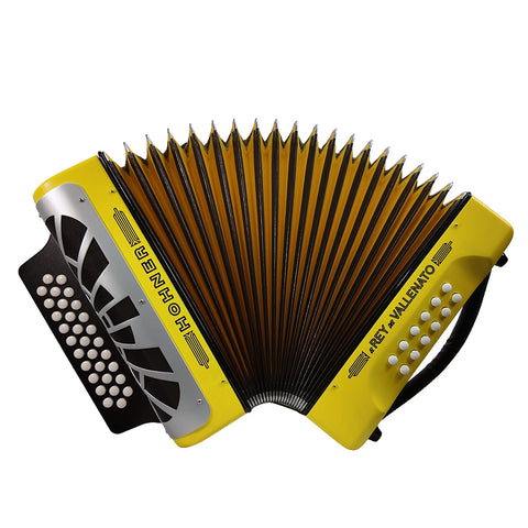 Acordeon Hohner Rey Vallenato Besas Amarillo