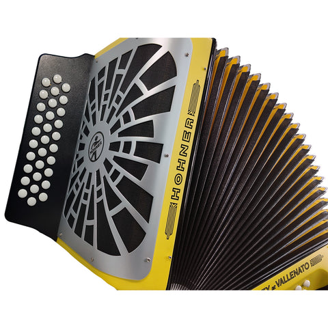 Acordeon Hohner Rey Vallenato Besas Amarillo