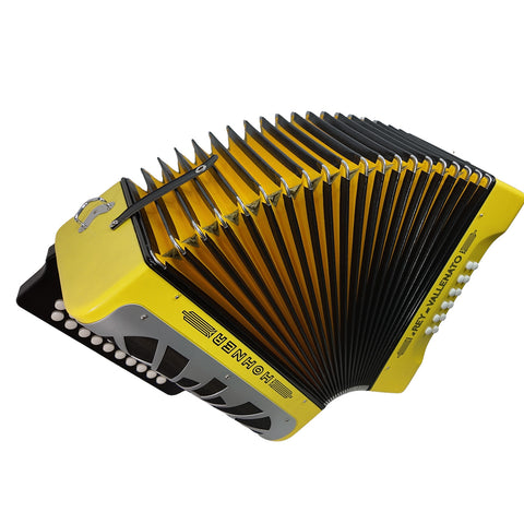 Acordeon Hohner Rey Vallenato Besas Amarillo