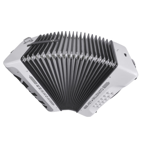 Acordeón Hohner Rey Vallenato Besas Blanco