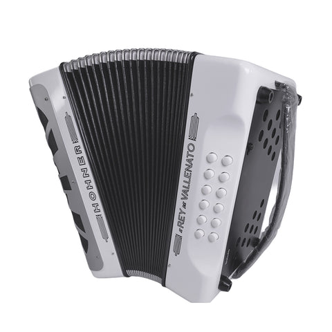 Acordeón Hohner Rey Vallenato Besas Blanco