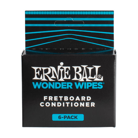 ERNIE BALL FRIDGEBOARD RESTORATIVE DAMP CLOTH 6 UNITS