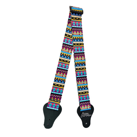 Correa Para Guitarra Multicolor Piramidal