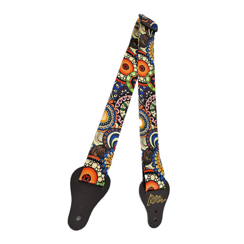 Correa para guitarra Multicolor Pavo Real