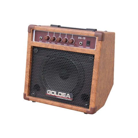 Amplificador Para Guitarra Electroacustica Goldea Ag-15w