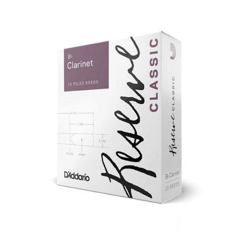 D'ADDARIO Bb CLARINET REED RESERVE CLASSIC #3.0