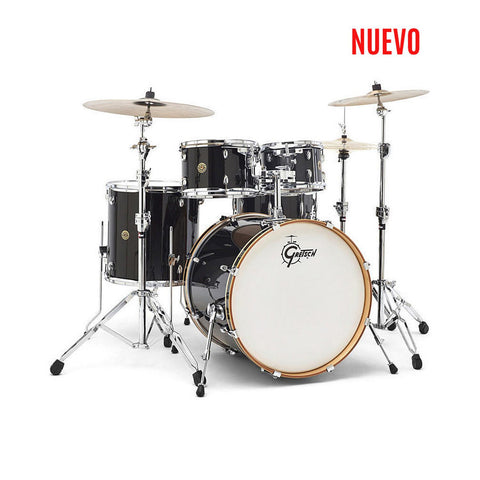 Bateria Acustica Gretsch Catalina Maple Shell Pack Standard 5pc Black Stardust