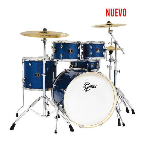 Bateria Acustica Gretsch 5pc Energy 20" Kit W/Hw Pack - Blue Sparkle