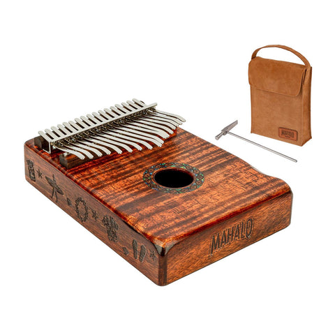 Kalimba Koa Mka17ka Con Martillo Afinador Y Estuche