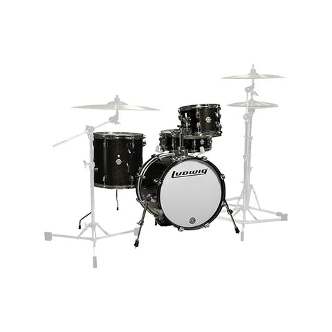 Bateria Acustica Breakbeats Pack 4p Ludwig Lc2791 Negra