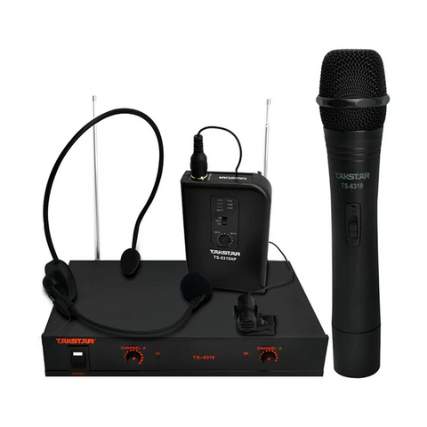 Microfono Inalambrico Profesional Mixto Mano Solapa Diadema