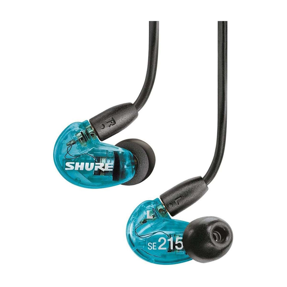 SOUND ISOLATING HEADPHONES FOR SHURE DYNAMIC MICRO SPEAKERS BLUE COLOR SE215-SPE 