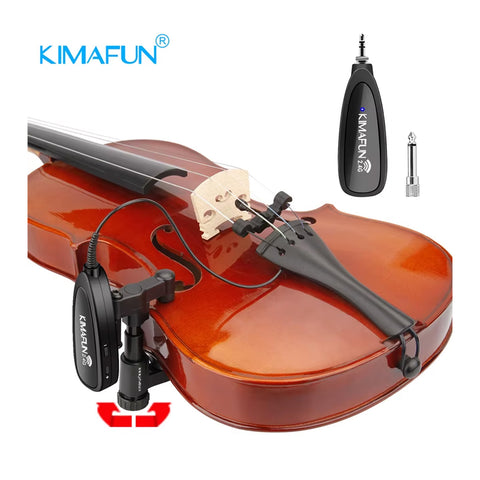 Micrófono Inalámbrico Para Violín Kimafun CX220-3 2.4GHz Recargable