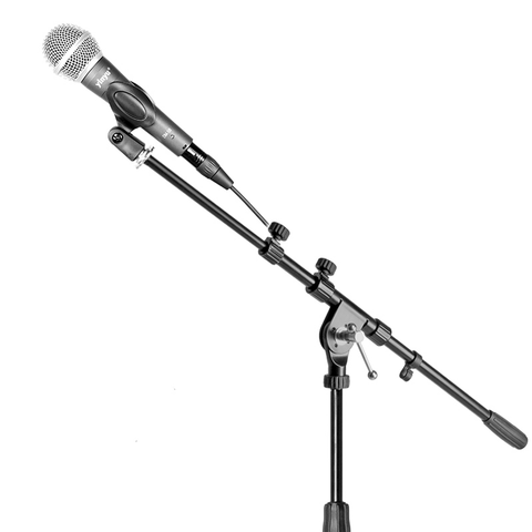 Base Para Microfono Telescopio Boom Metal Tom Grasso Ms003t