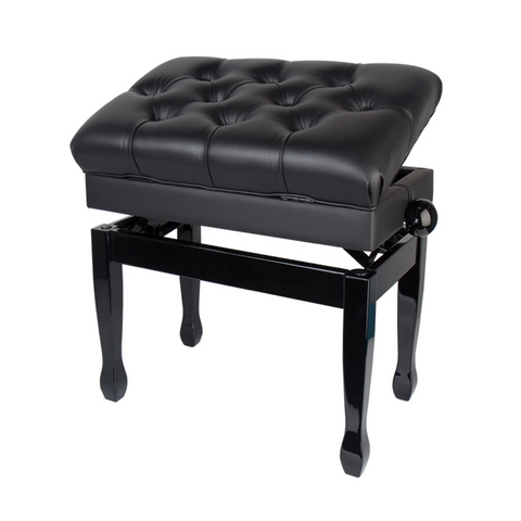 Silla Para Piano Graduable Con Cajón Deluxe Tom Grasso Sb020