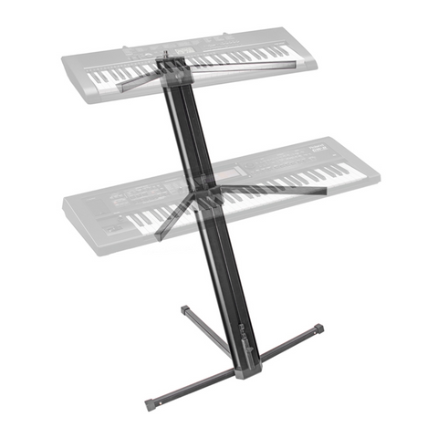 Stand Aluminio Para Dos Teclados Tom Grasso Ks1000w