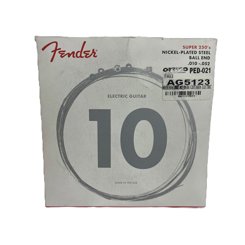 SET DE CUERDAS PARA GUITARRA ELECTRICA FENDER CALIBRE 10/52