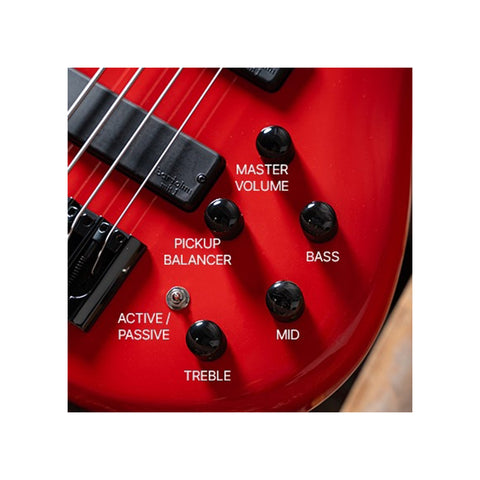 BAJO ELECTRICO CORT C4 DELUXE ROJO CEREZA