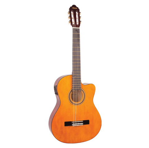 GUITARRA ELECTROACUSTICA VALENCIA  4/4 VC104CE / CUTAWAY / NATURAL.