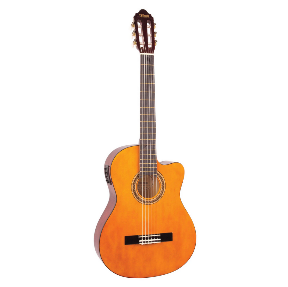 VALENCIA 4/4 ELECTROACOUSTIC GUITAR VC104CE / CUTAWAY / NATURAL.