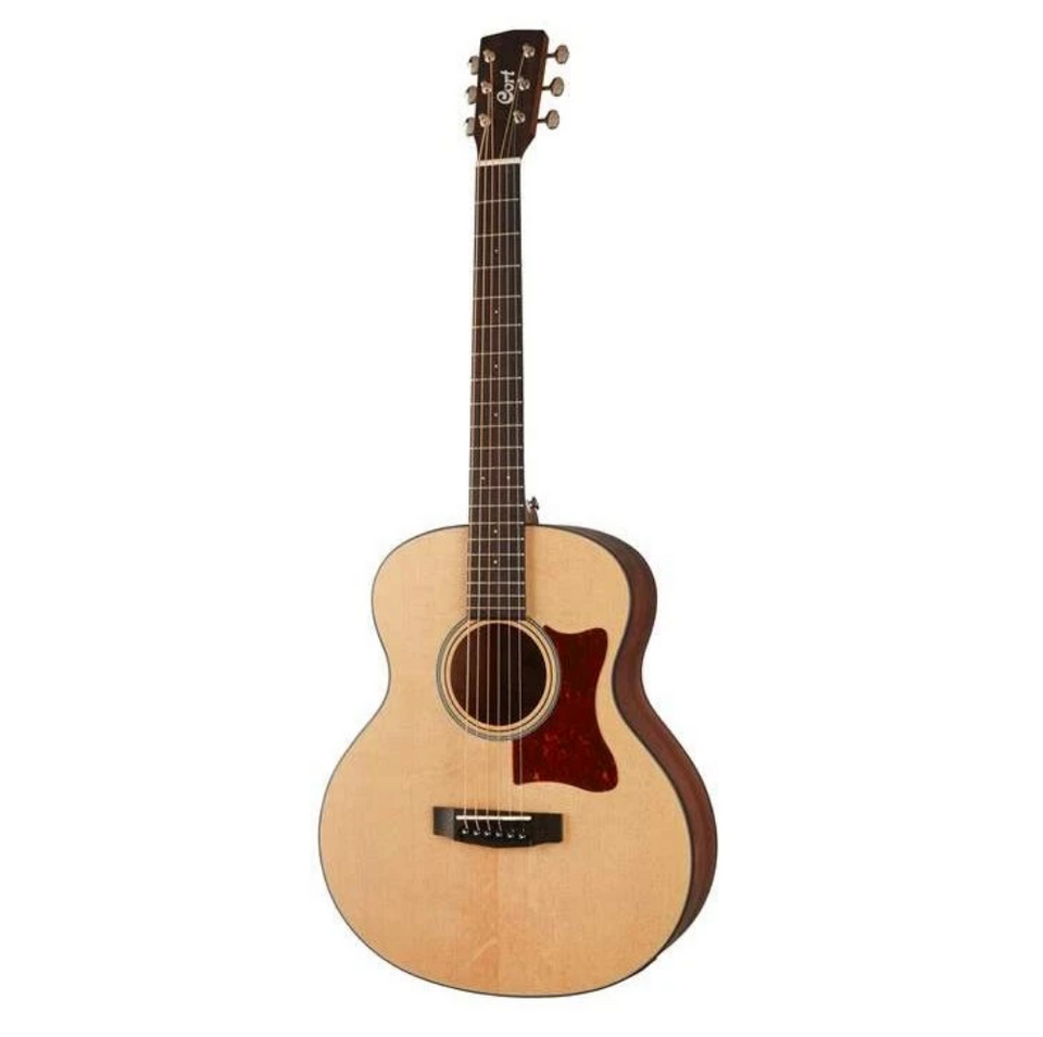 CORT ELECTROACOUSTIC GUITAR WITH STEEL STRINGS LITTLE CJ NATURAL WITH CASE