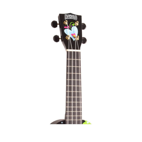 UKULELE MAHALO SOPRANO CORAZON NEGRO CON ESTUCHE.