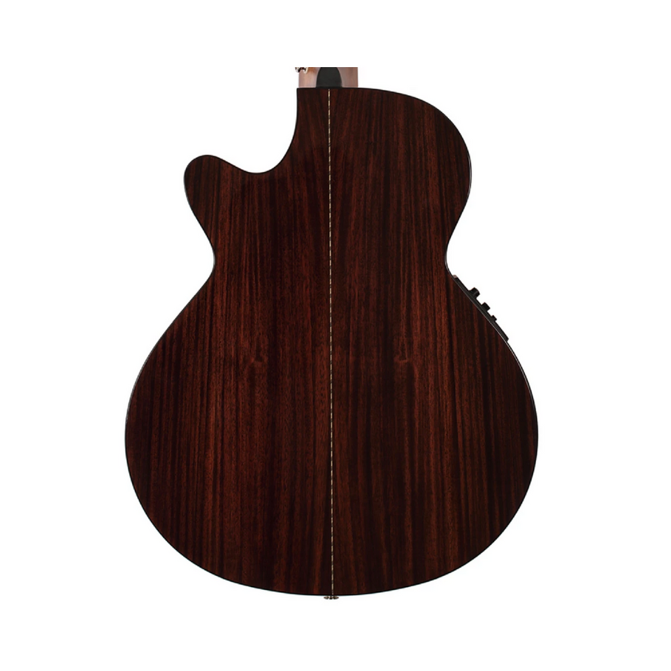 CORT ELECTROACOUSTIC GUITAR WITH NATURAL CEC7 NYLON STRINGS.
