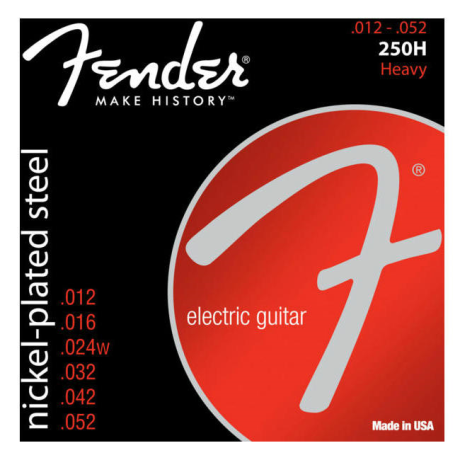 FENDER NICKEL GAUGE 12/52 ELECTRIC GUITAR STRING SET