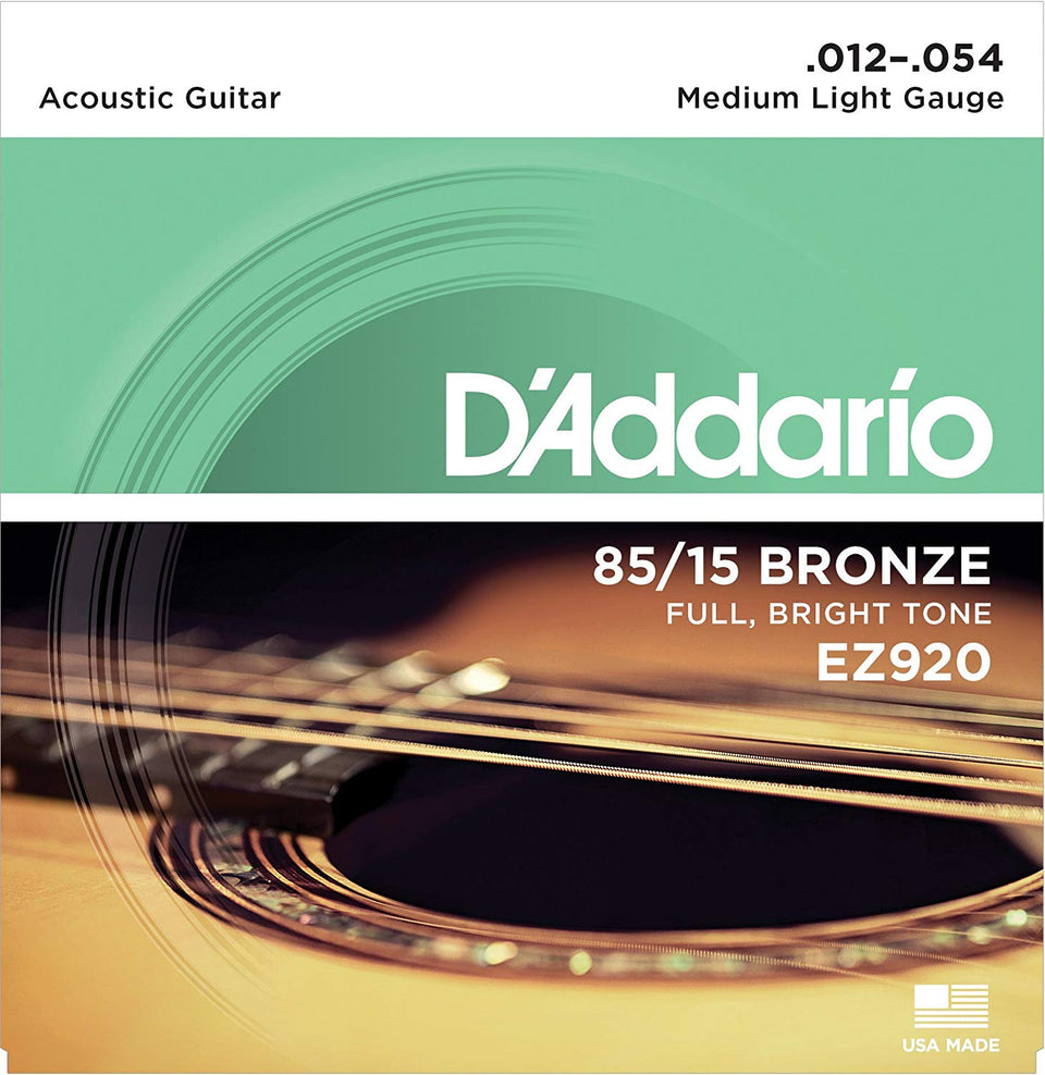 D'ADDARIO ACOUSTIC GUITAR STRING SET GAUGE 12/54 EZ920