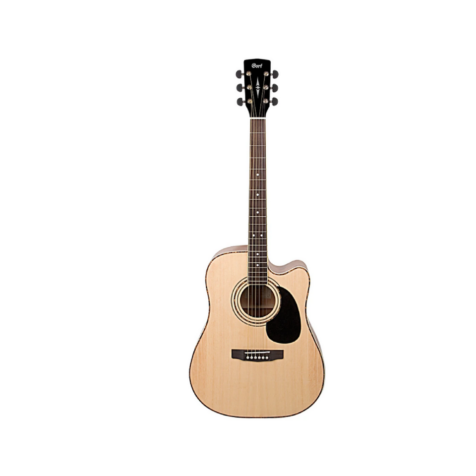 ELECTROACOUSTIC GUITAR CORT AD880CE / Steel Strings / Natural Satin / with Case. 