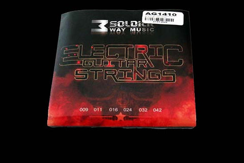 (EV) (R-50) GUIT STRINGS SET. ELEC. CAL 9 SUPER LIGHT SOLDIER