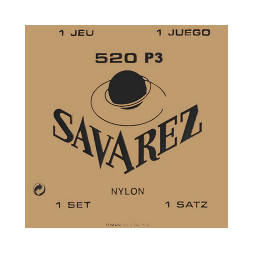 SAVAREZ CLASSICAL GUITAR STRING SET STRONG TENSION 520P3. 