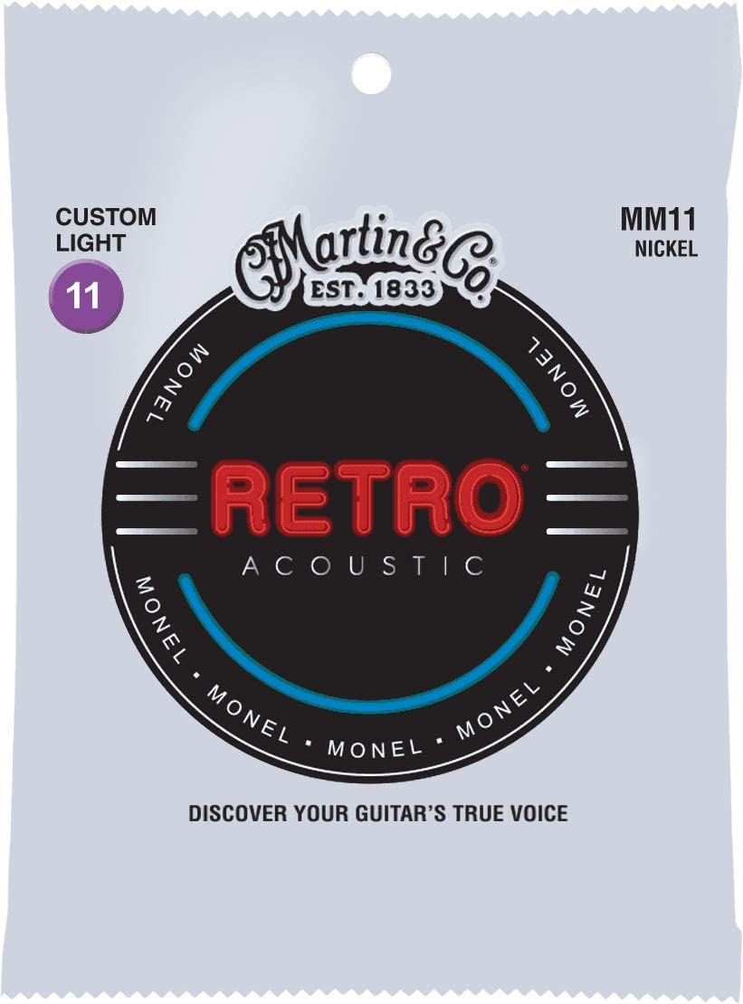 MARTIN RETRO 11 GAUGE ACOUSTIC GUITAR STRING SET