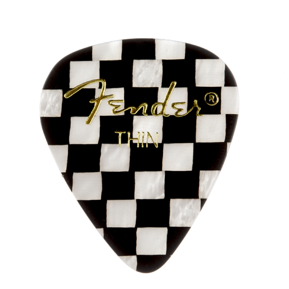 FENDER PICKS IN THIN CELLULOID 12 UNITS CHESS. 