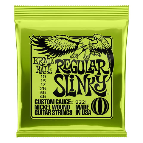 SET DE CUERDAS PARA GUITARRA ELECTRICA ERNIE BALL SLINKY CALIBRE 10/46.