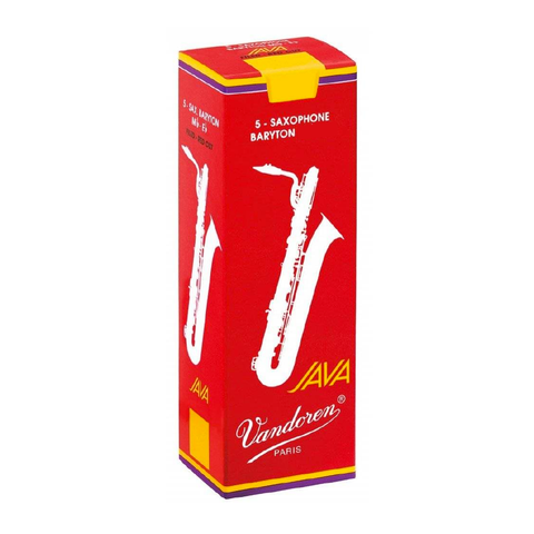 REED FOR BARITONE SAX JAVA RED CUT VANDOREN #2.5 UND 