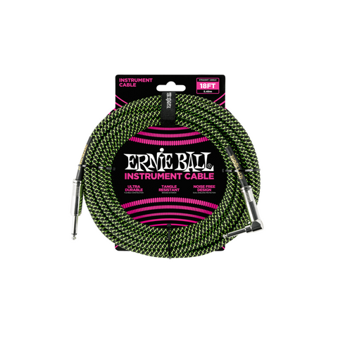 5 METER BRAIDED L-shaped ERNIEBALL INSTRUMENT CABLE