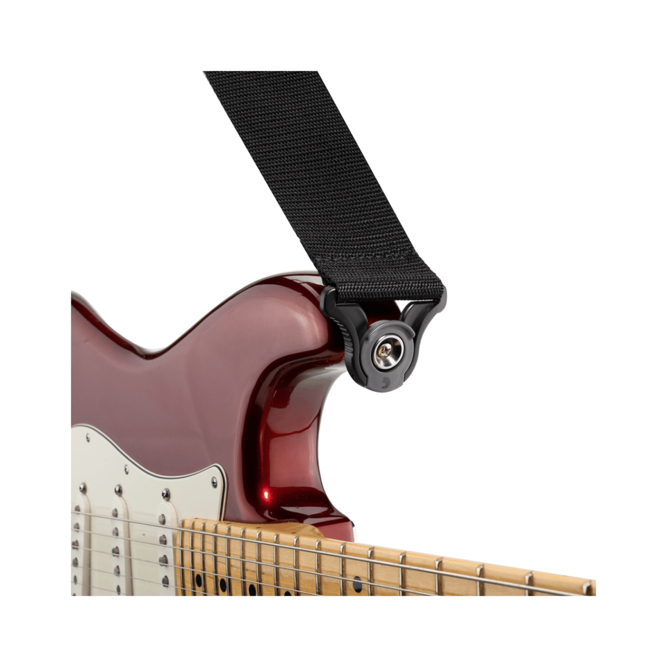 D'ADDARIO GUITAR STRAP WITH AUTOMATIC SAFETY.