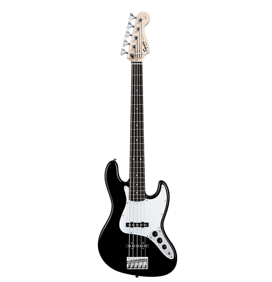 SQUIER JAZZ BASS AFFINITY SERIES BLACK ELECTRIC BASS 