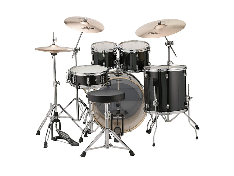 BATERIA LUDWIG EVOLUTION OUTFIT 22" CON HARD & ZBT PACK NEGRA