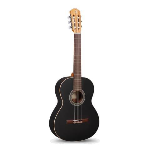 GUITARRA CLASICA ALHAMBRA 1C  NEGRO MATE/ CON ESTUCHE.