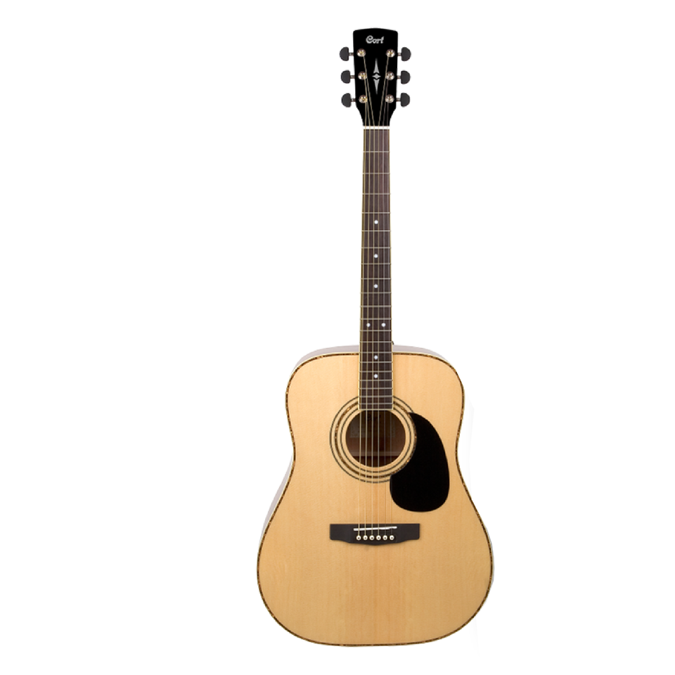 CORT AD880 / NATURAL ACOUSTIC GUITAR WITH CASE. 