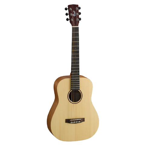 GUITARRA ACUSTICA CORT / EARTH MINI 3/4 / Poro Abierto/ Natural/con Estuche