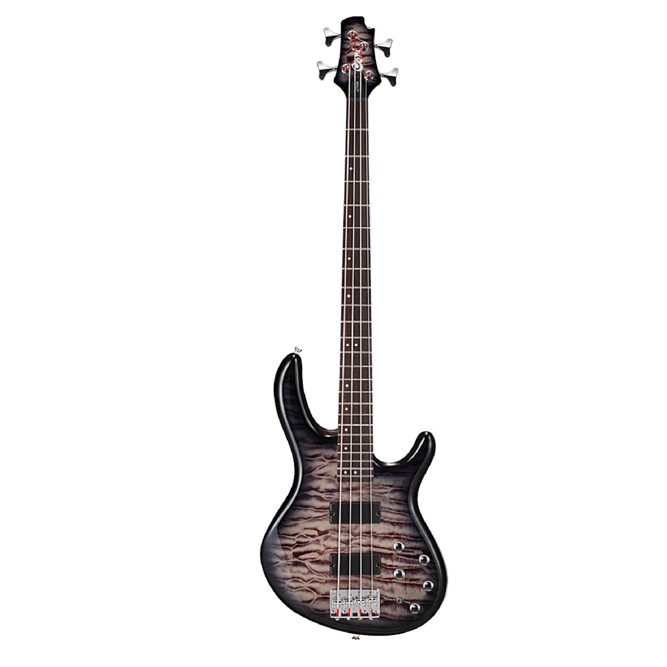 CORT ACTION DLX PLUS F GRAY ELECTRIC BASS.