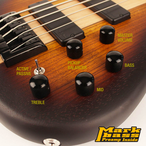 ELECTRIC BASS CORT C5 PLUS ZBMH OTAB TOBACCO BURST OPEN PORE.