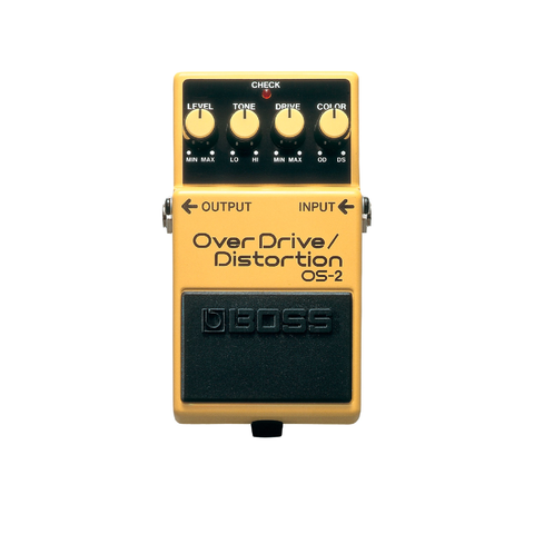 PEDAL OVERDRIVE Y DISTORSION PARA GUITARRA ELECTRICA BOS OS-2