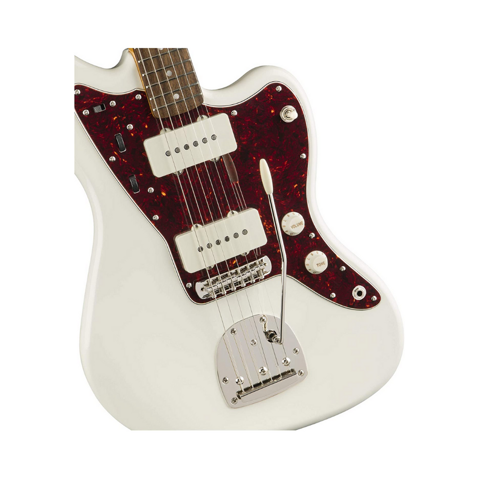 FENDER SQUIER "JAZZMASTER Classic Vibe 60s" WHITE ELECTRIC GUITAR.