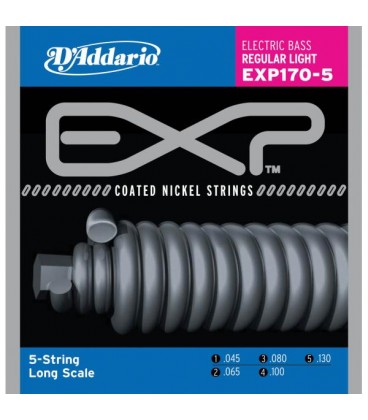 SET DE 5 CUERDAS PARA BAJO D´ADDARIO  CALIBRE 45/130 EXP170-5