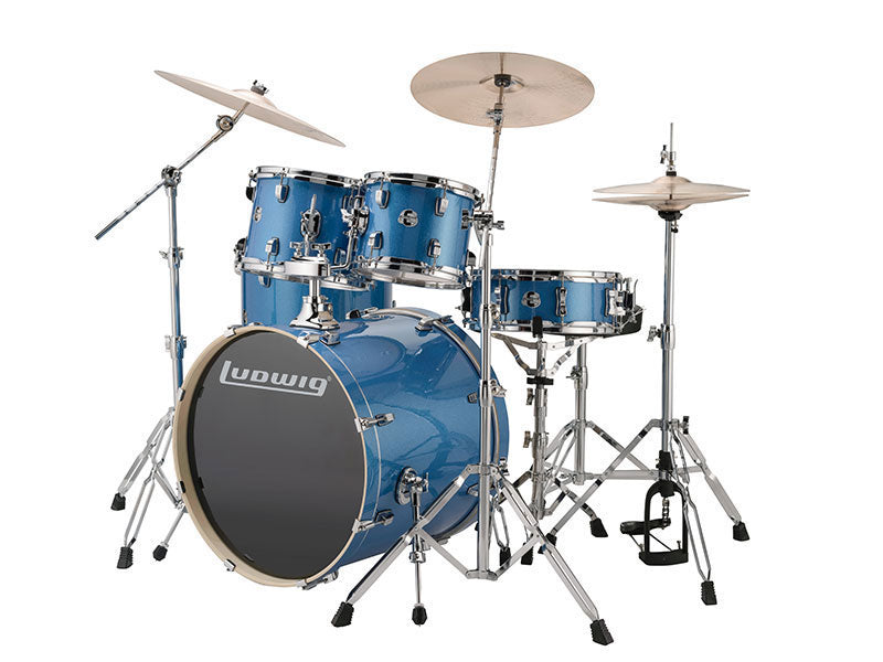 BATERIA LUDWIG EVOLUTION OUTFIT 20" CON HARD & ZBT PACK AZUL